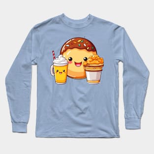 Donut kawaii  junk food T-Shirt cute  funny Long Sleeve T-Shirt